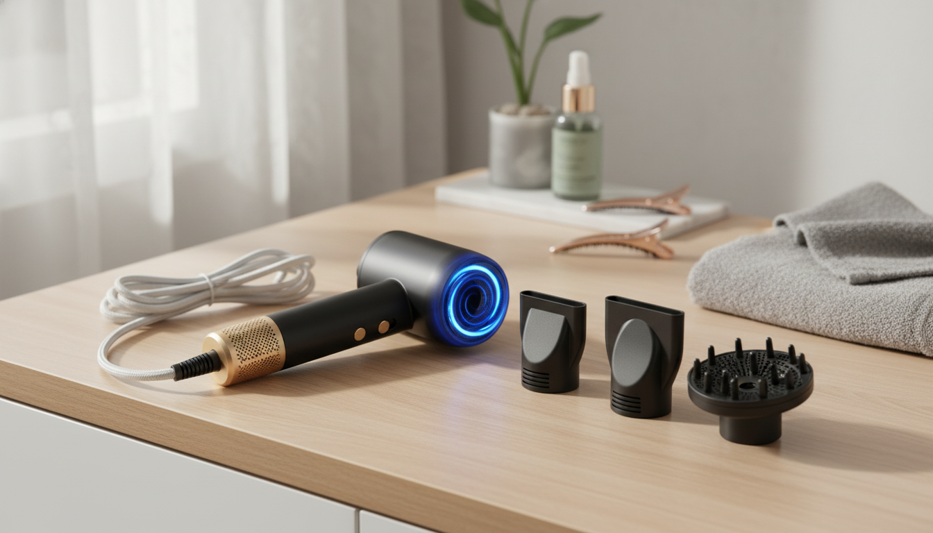 1600W High-Speed Ionic Hair Dryer: Brushless & Magnetic