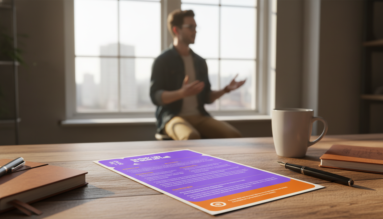 Speak Up & Stand Tall: 5-Minute Confident Speaking Checklist