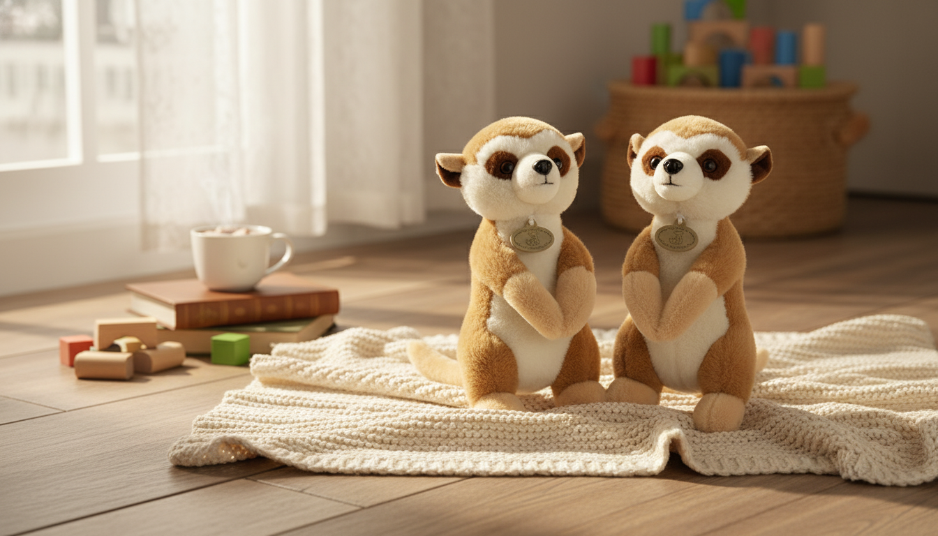 Big-Eyed Meerkat Plush: Soft Stuffed Animal Gift Idea