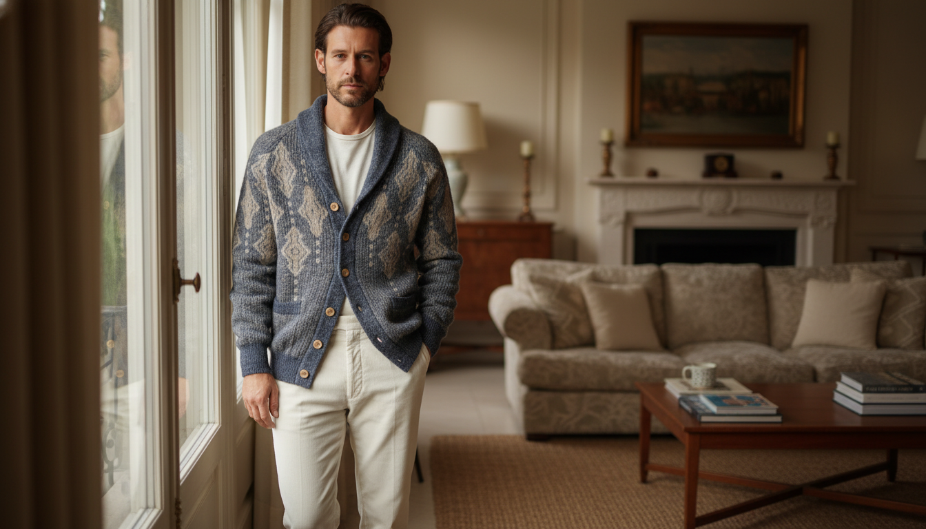 Brunello Cucinelli Shawl-Lapel Virgin Wool Cardigan