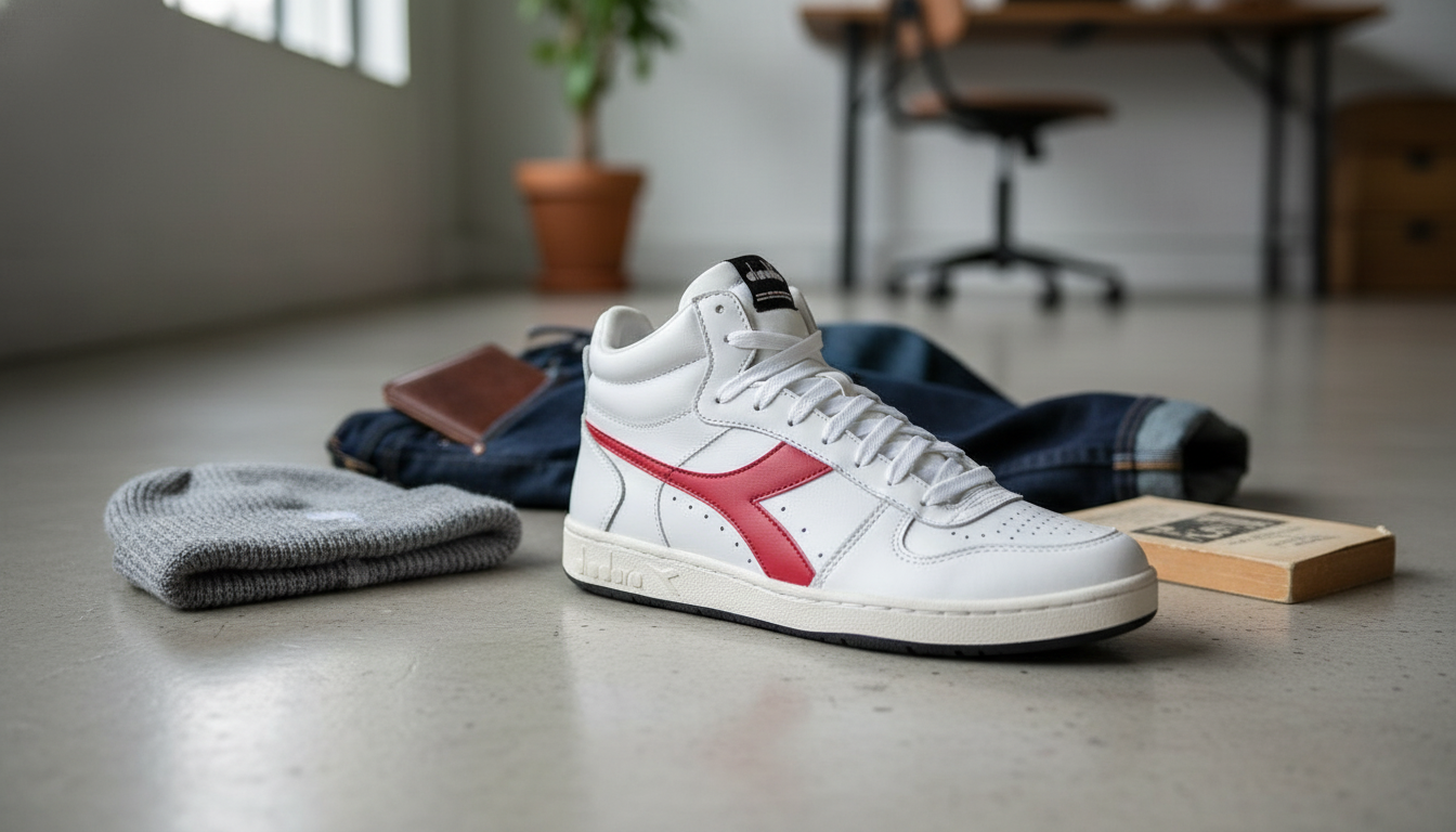 Diadora Men’s Red Leather Sneakers: Fit, Style & Care