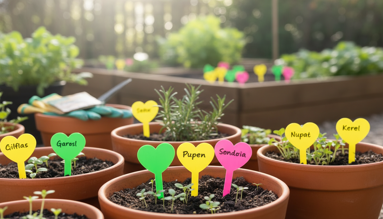 Mixed-Color Plant Labels: Easy ID for Pots & Seedlings