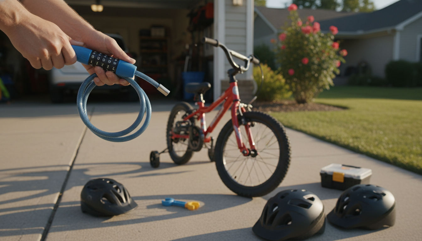 Set or Reset a Kids 5-Digit Cable Bike Lock Code