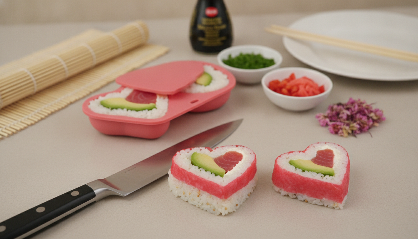 Best Sweet Heart Sushi Roll: Shape, Fill, Slice